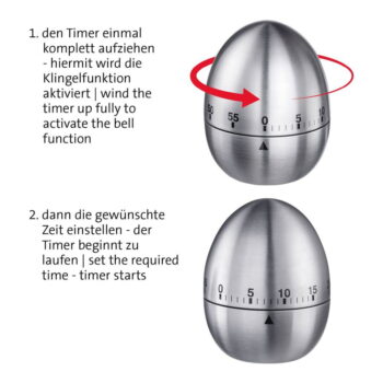 Minútka v striebornej farbe Tempus – Westmark - Image 5