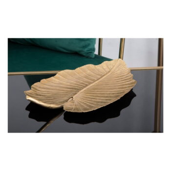 Dekorácia v zlatej farbe Mauro Ferretti Leaf, 35,5 × 23 cm - Image 3