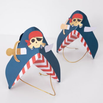 Papierové čiapky v súprave 8 ks Pirate – Meri Meri – Obrázok 7