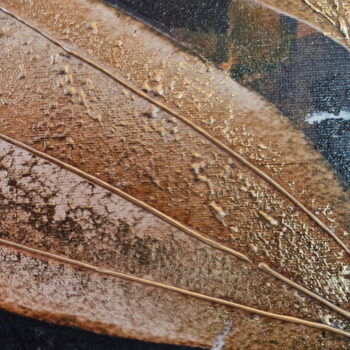 Ručne maľovaný obraz 100x70 cm Leaf – Wallity – Obrázok 3