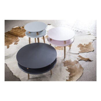 Ružový konferenčný stolík Ragaba UFO, ⌀ 70 cm - Image 3
