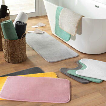 Biela WC kúpeľňová predložka 45x45 cm Vitamine – douceur d'intérieur - Image 7
