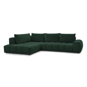 Tmavozelená rohová pohovka Everest – Bobochic Paris – Obrázok 6