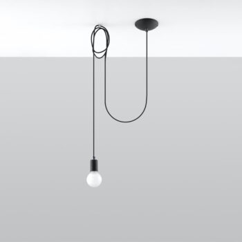 Čierne závesné svietidlo Spider – Nice Lamps