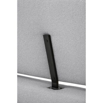 Sivá čalúnená dvojlôžková posteľ s roštom 180x200 cm Odette – Scandic – Obrázok 9