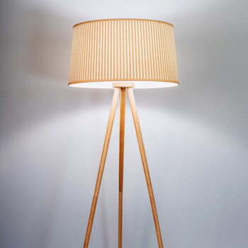 Hnedá stojacia lampa SULION Bea, výška 152 cm - Image 3