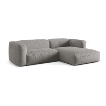 Svetlosivá modulárna rohová pohovka (pravý roh) Martina – Micadoni Home - Image 3