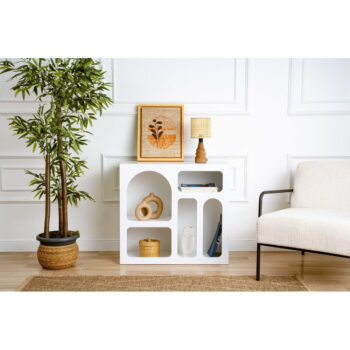 Biela poschodová polica 80 cm Lorin – Kalune Design – Obrázok 5