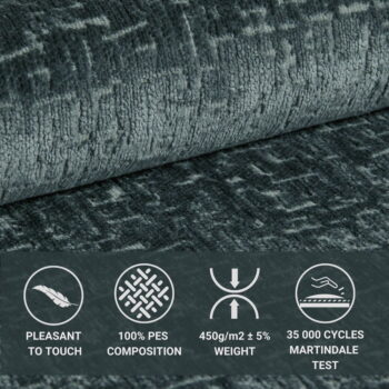 Modrá boxspring posteľ s úložným priestorom 160x200 cm Passion – Maison de Rêve - Image 3