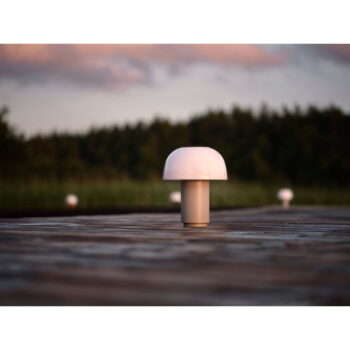 Sivá hliníková LED stmievateľná stolová lampa (výška 22 cm) Harvest – Zone – Obrázok 3