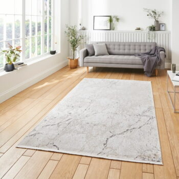 Krémovobiely koberec z viskózy 160x230 cm Bellagio – Think Rugs - Image 3