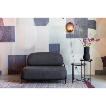 Okrúhly odkladací stolík so sklenenou doskou 43x86 cm Li – White Label – Obrázok 3