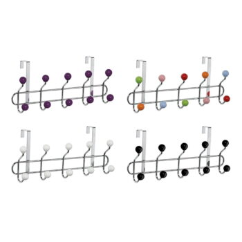 Kovový vešiak na dvere vo vínovo-striebornej farbe 41 cm – Premier Housewares – Obrázok 4