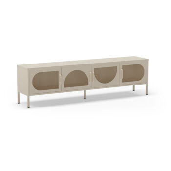 Krémový TV stolík 180x50 cm Tayra – Marckeric - Image 3