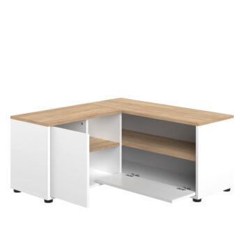 TV stolík v dekore duba v bielo-prírodnej farbe 90x45 cm Angle – TemaHome - Image 5