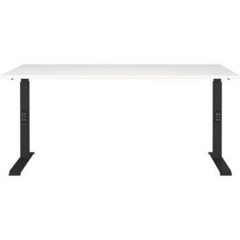 Pracovný stôl s nastaviteľnou výškou s bielou doskou 80x160 cm Downey – Germania - Image 2