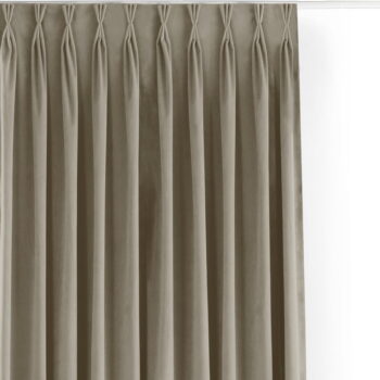 Béžový zamatový dimout záves 140x250 cm Velto – Filumi – Obrázok 8