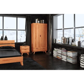 Šatníková skriňa z bukového dreva 90x180 cm Greg - The Beds - Image 11