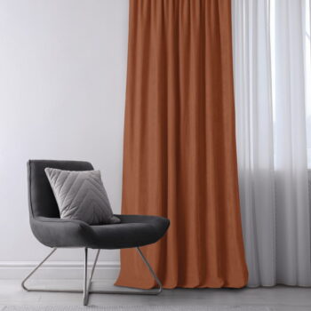 Záves v tehlovej farbe 140x300 cm Milana - Homede - Image 2
