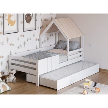 Biela zásuvka pod detskú posteľ 90x190 cm Valka – Marckeric - Image 7