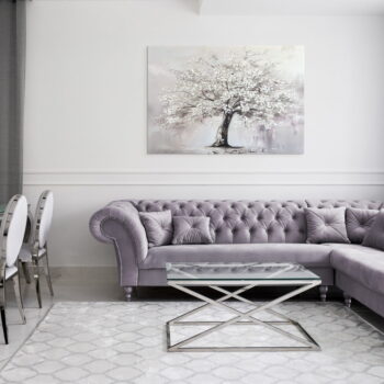 Obraz s ručne maľovanými prvkami 70x100 cm White Tree – Styler - Image 3