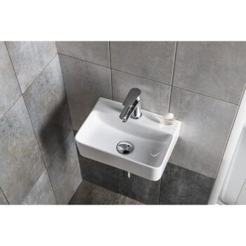 Biele keramické umývadlo 36x25 cm Gerda – Sapho – Obrázok 4
