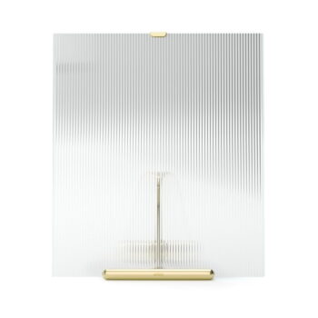 Sklenený stojací rámček v zlatej farbe 26x30,5 cm Flute – Umbra – Obrázok 6
