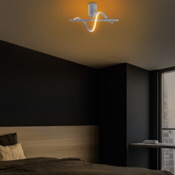 Sivé LED stropné svietidlo ø 7 cm Likma – Opviq lights - Image 3
