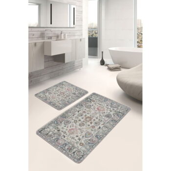 Sivé kúpeľňové predložky v súprave 2 ks 60x100 cm – Mila Home – Obrázok 2