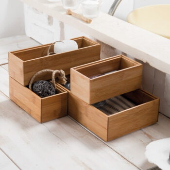 Bambusový organizér Compactor Woody, 30 × 15 × 6,35 cm - Image 5