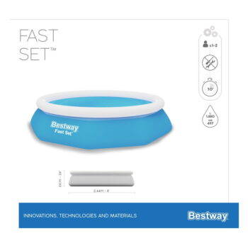 Nafukovací bazén ø 244 cm hĺbka 61 cm – Bestway - Image 3
