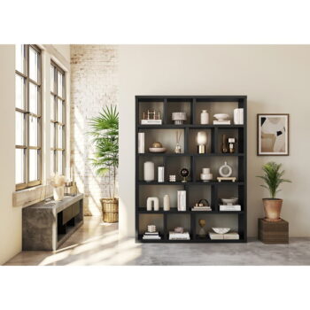 Sivo-čierny TV stolík v dekore betónu 175x52 cm Nara – TemaHome - Image 4