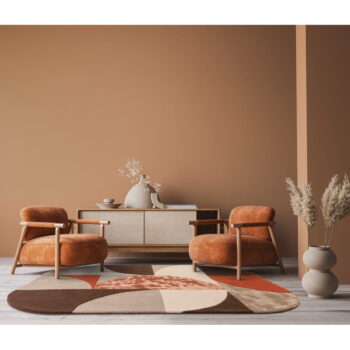 Vlnený koberec v tehlovej farbe 160x230 cm Spice – Asiatic Carpets - Image 2