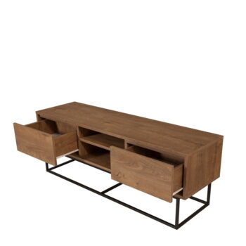 TV stolík v dekore orecha v prírodnej farbe 140x50 cm Rodez – Kalune Design - Image 2