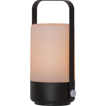Čierno-béžový LED lampáš Star Trading Flame, výška 19 cm - Image 2