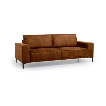 Koňakovohnedá pohovka z imitácie kože 224 cm Copenhagen – Scandic - Image 2