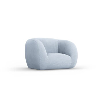 Svetlomodré kreslo z textílie buklé Essen – Cosmopolitan Design – Obrázok 2