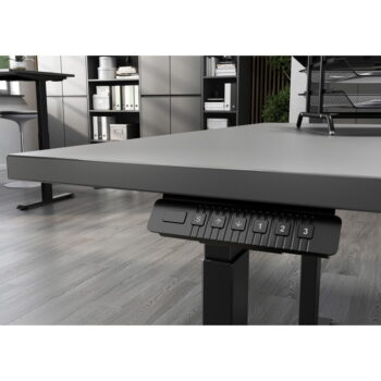 Polohovací pracovný stôl s elektricky nastaviteľnou výškou 80x140 cm Bedano – Germania - Image 4