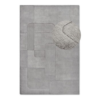 Sivý ručne tkaný vlnený koberec 120x170 cm Charlotte – Villeroy&Boch