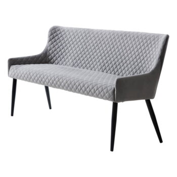 Svetlosivá zamatová pohovka 160 cm Ottowa – Unique Furniture - Image 2