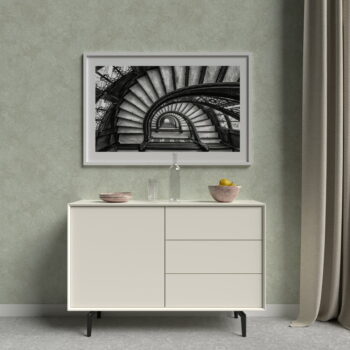 Biela nízka závesná komoda 113x61 cm Wall – Tenzo - Image 9