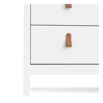 Biela vysoká komoda 82x99 cm Madrid – Tvilum – Obrázok 5