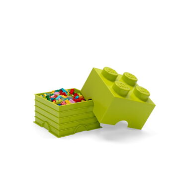 Limetkovozelený úložný box štvorec LEGO® - Image 4