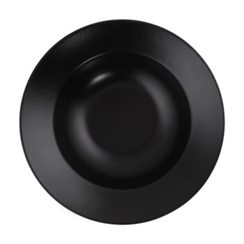 Čierny hlboký tanier z kameniny ø 26 cm – Hermia - Image 4
