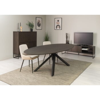 Jedálenský stôl s doskou v dubovom dekore 120x240 cm Cox – Tenzo - Image 8