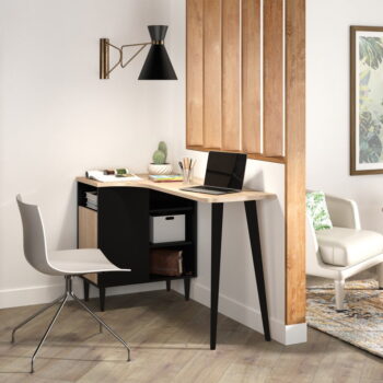 Pracovný stôl s doskou v dubovom dekore 67x120 cm Nook – TemaHome - Image 9