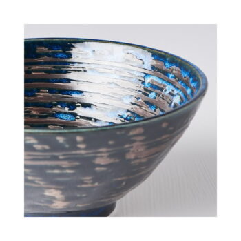 Tmavomodrá keramická misa MIJ Copper Swirl, ø 20 cm - Image 5