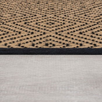 Jutový koberec v čierno-prírodnej farbe 120x170 cm Diamond - Flair Rugs – Obrázok 5
