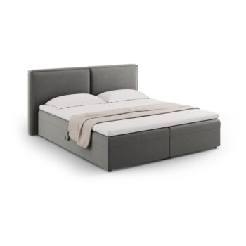 Sivá boxspring posteľ s úložným priestorom 160x200 cm Arendal – Cosmopolitan Design - Image 5
