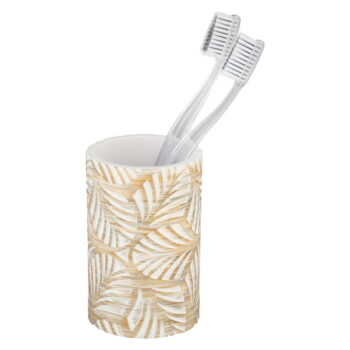 Béžový téglik na zubné kefky z polyresínu Terralba – Wenko – Obrázok 3